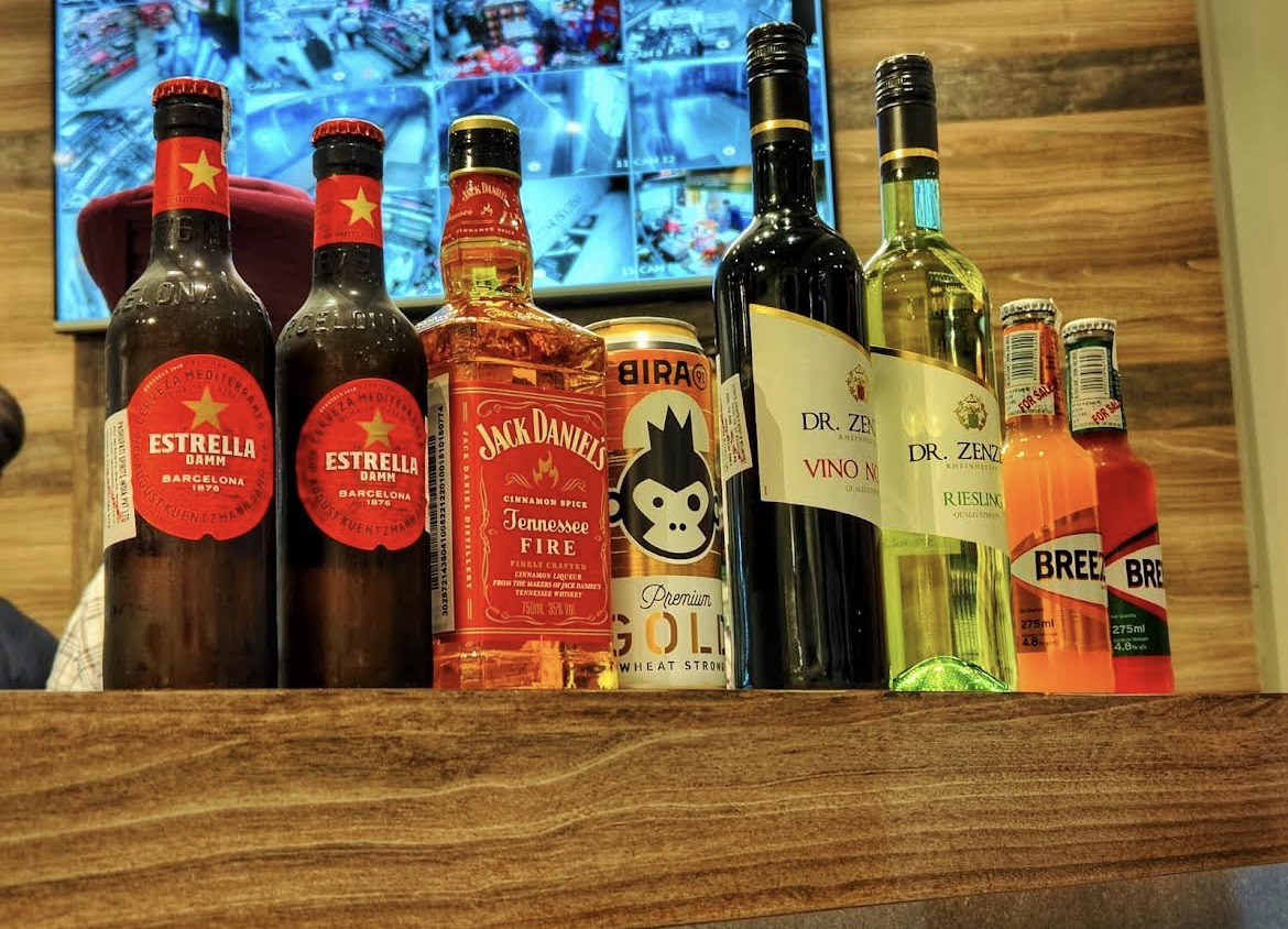 Craft beer and imported lager brands available at Vandyk Spirits Noida
