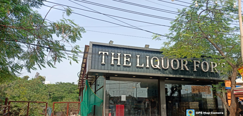 Entrance of The Liquor Fort shop  