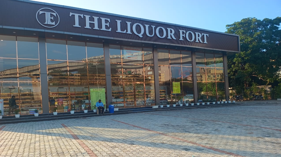 Entrance of The Liquor Fort shop  
