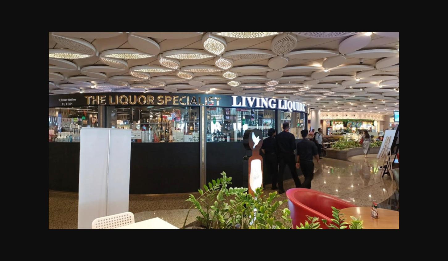 Living Liquidz The Liquor Specialist at Mumbai Airport Terminal 1 - duty paid liquor shop
